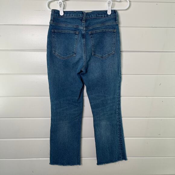 J. Crew 9" Demi Bootcut Crop Jeans Medium Wash Denim Cotton Blue Womens Size 26 - Picture 2 of 9